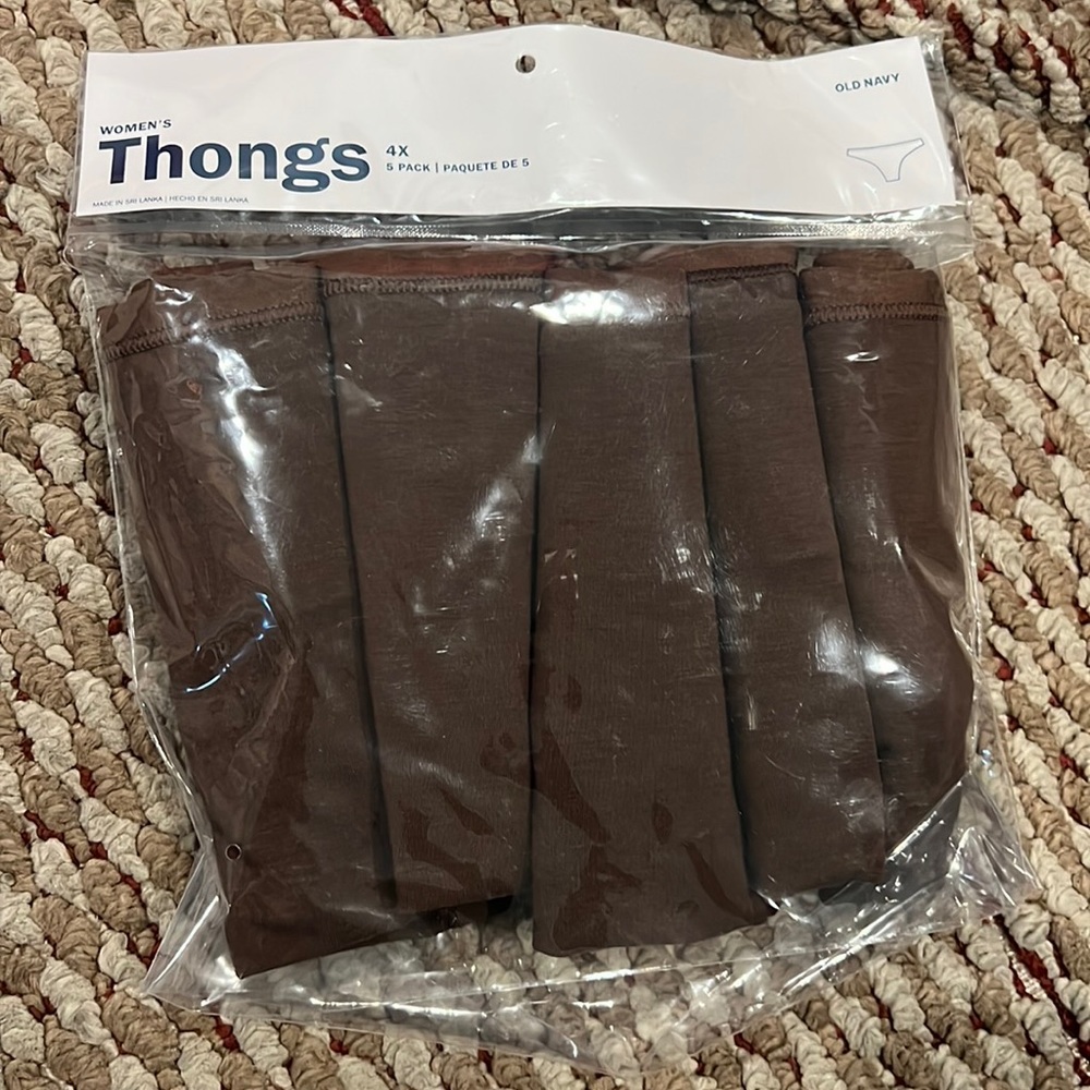 Old‎ navy 5pk thong size 4x